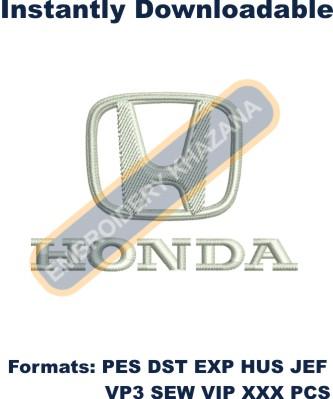 Honda car logo digital embroidery design